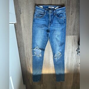 Levis Blue Distressed Women's Jeans
